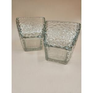Disaronno Amaretto Liqueur Bar Rippled Italian Glass Art Mini Bowl Rocks glasses